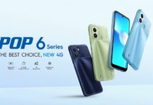 Представлен Tecno Pop 6 — компактный смартфон за 130 долларов